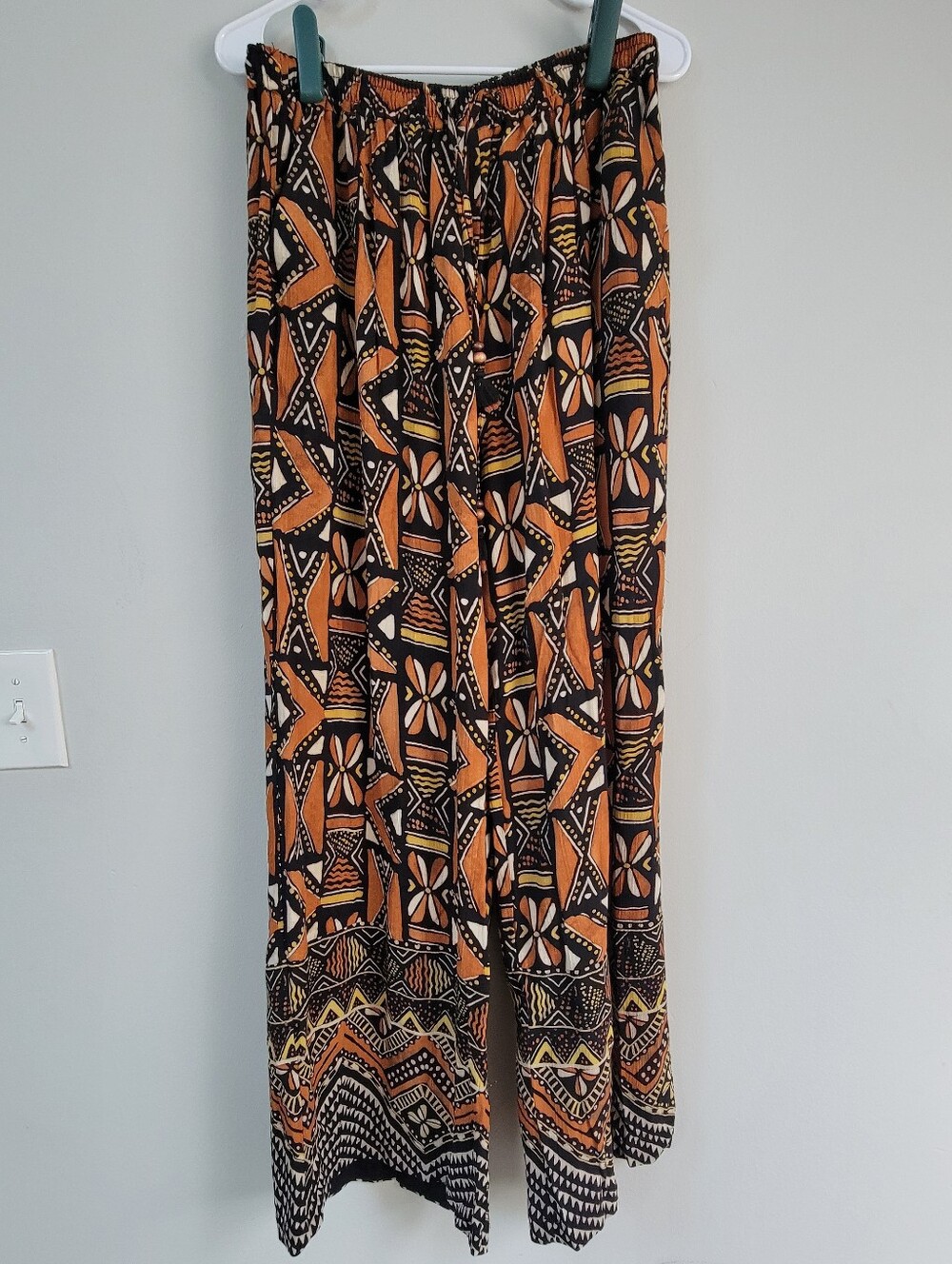 Zara Pull On Flowy Pant Women Size M Maximalist Boho Festival Hippie Indie